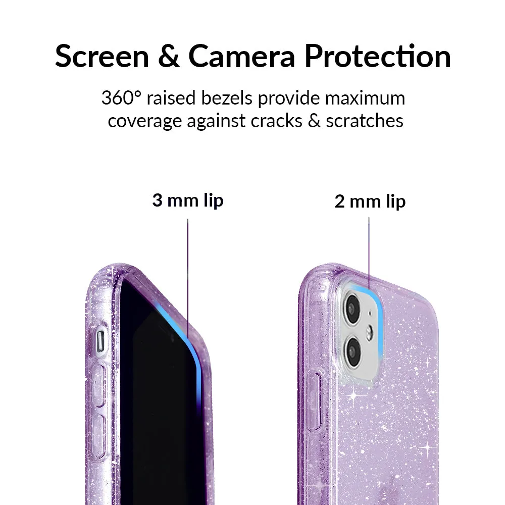 Lilac Stardust Glitter iPhone Case