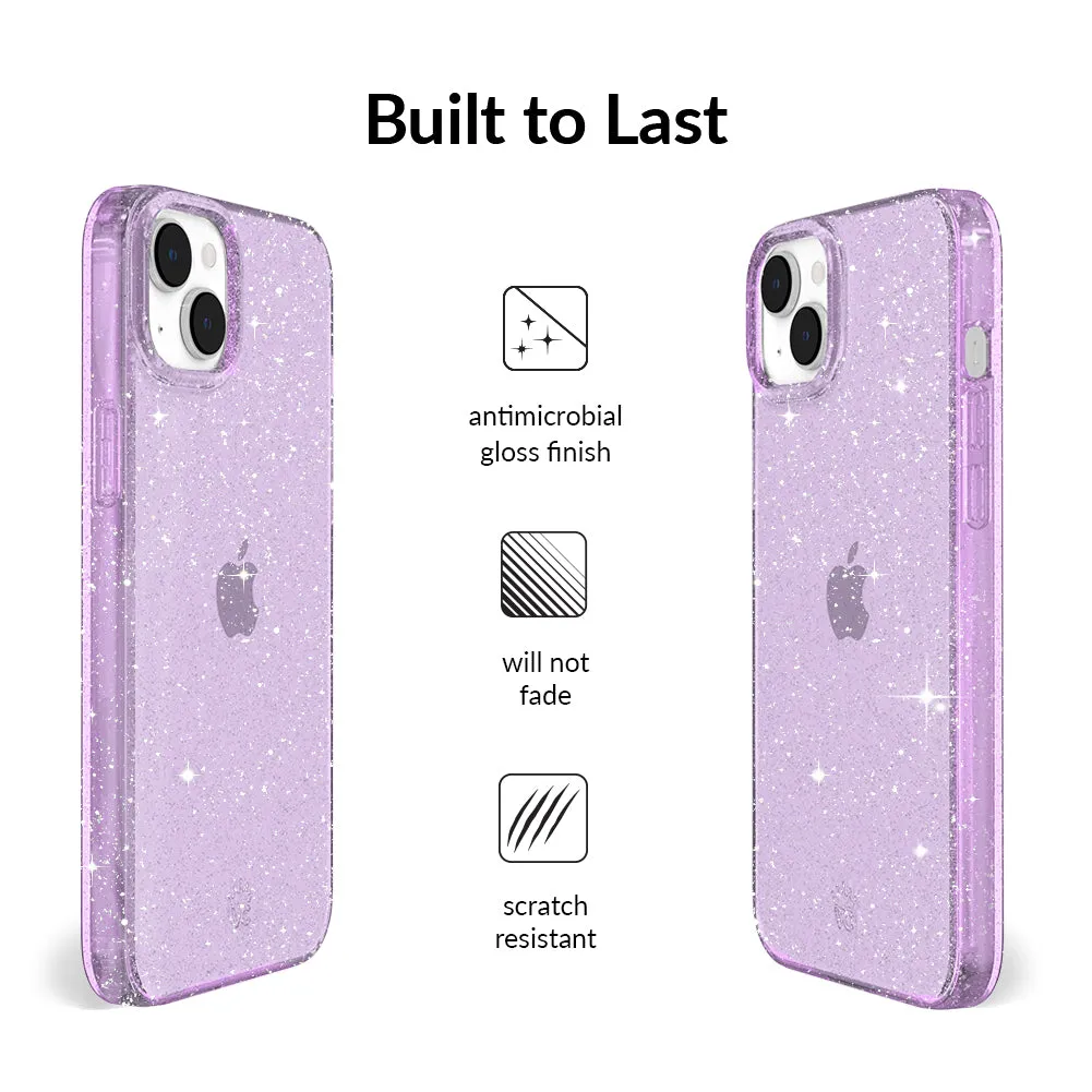 Lilac Stardust Glitter iPhone Case