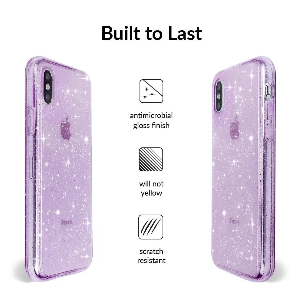 Lilac Stardust Glitter iPhone Case