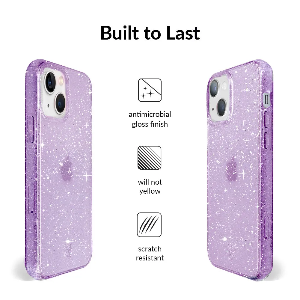 Lilac Stardust Glitter iPhone Case