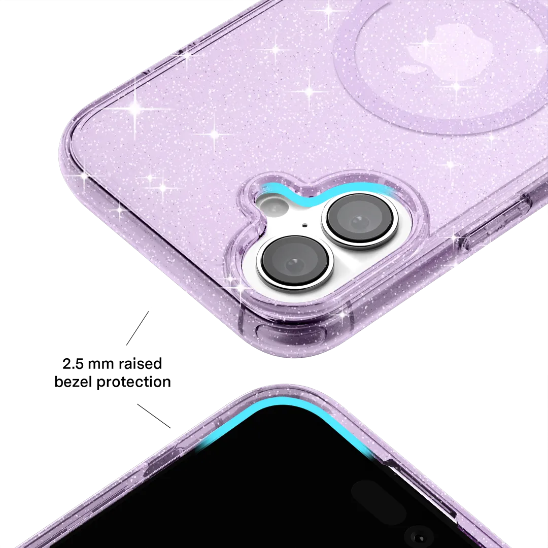 Lilac Stardust Glitter iPhone Case