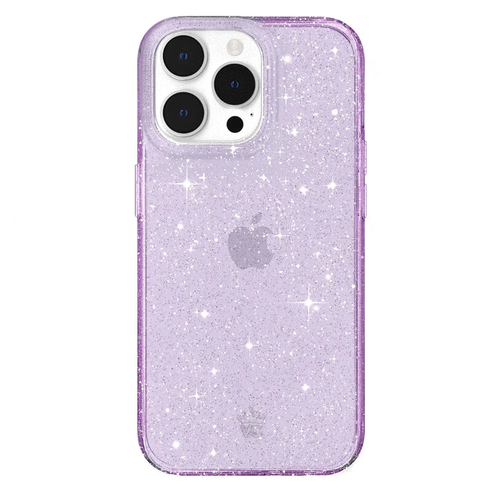 Lilac Stardust Glitter iPhone Case