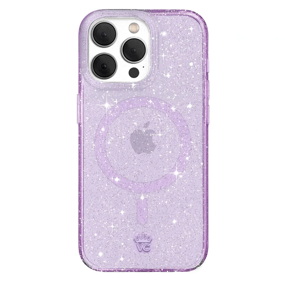 Lilac Stardust Glitter iPhone Case