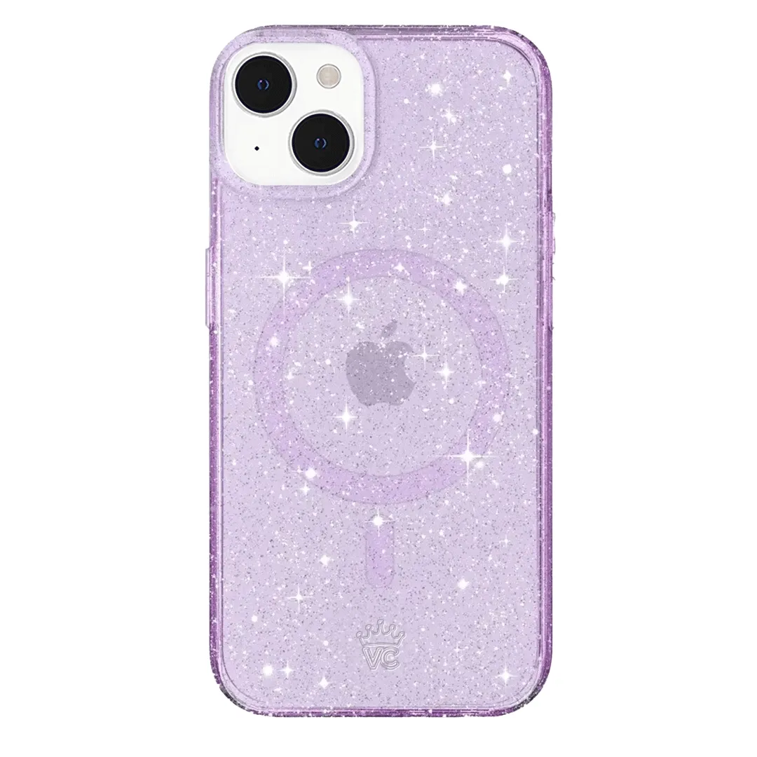 Lilac Stardust Glitter iPhone Case