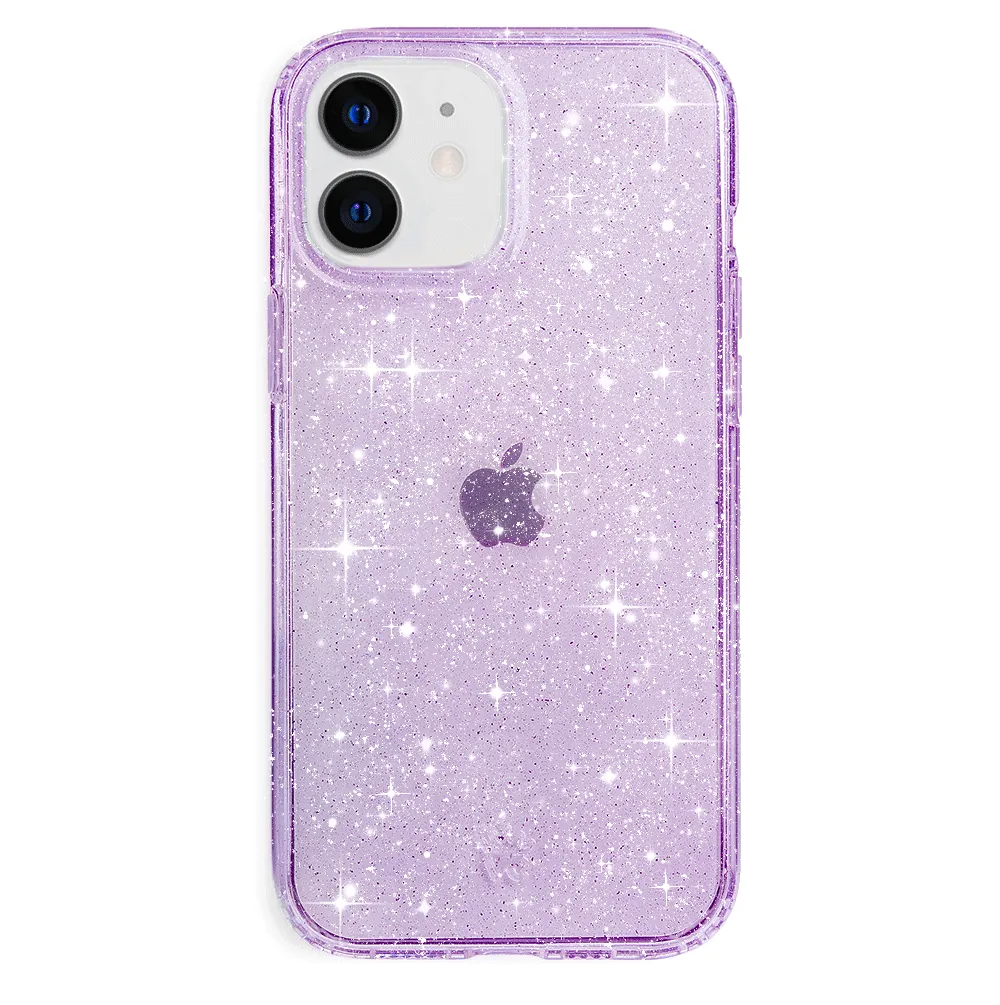 Lilac Stardust Glitter iPhone Case