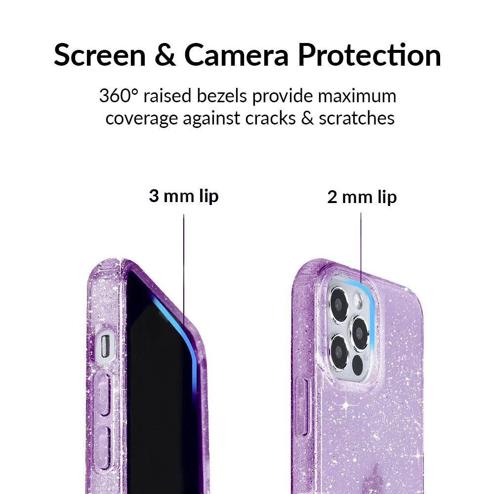 Lilac Stardust Glitter iPhone Case