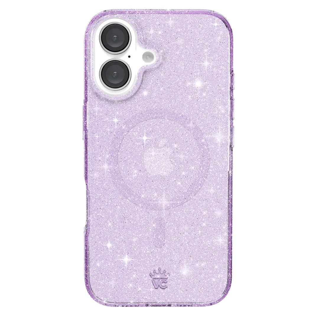 Lilac Stardust Glitter iPhone Case