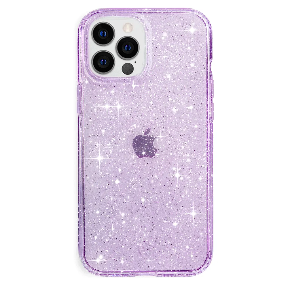 Lilac Stardust Glitter iPhone Case