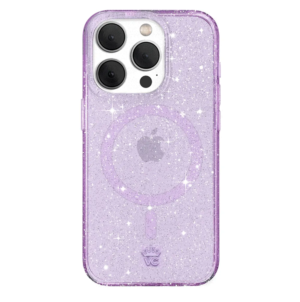 Lilac Stardust Glitter iPhone Case