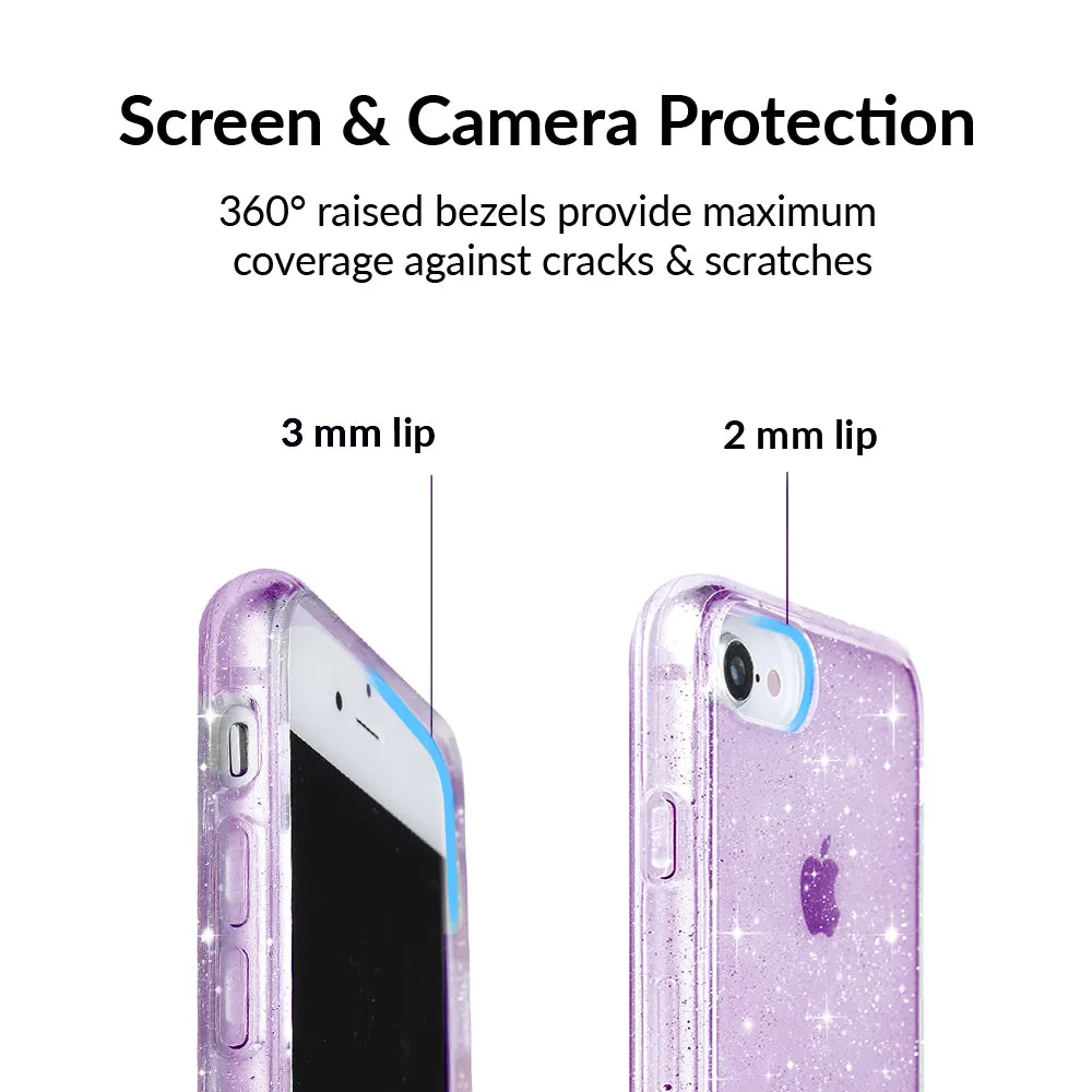 Lilac Stardust Glitter iPhone Case