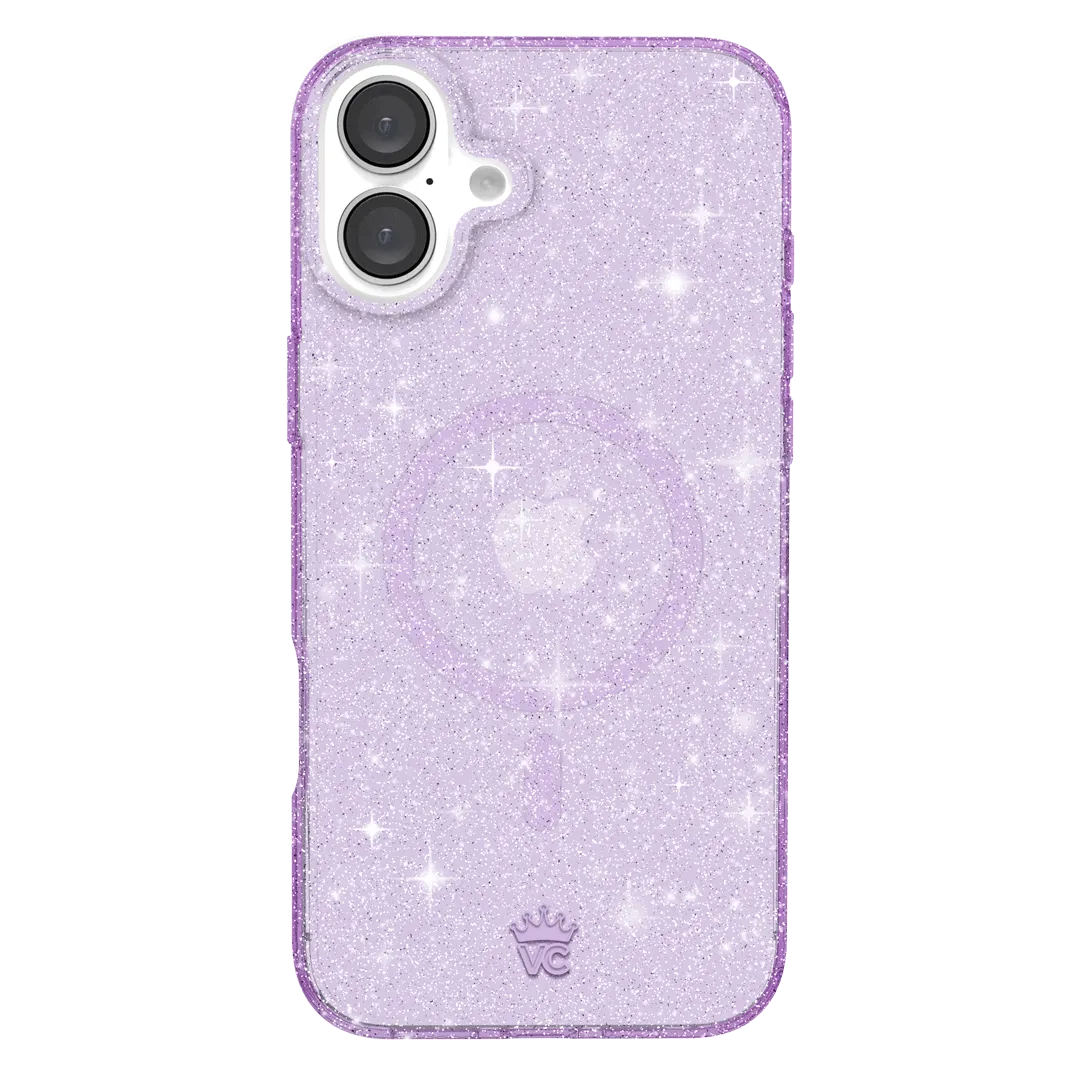 Lilac Stardust Glitter iPhone Case