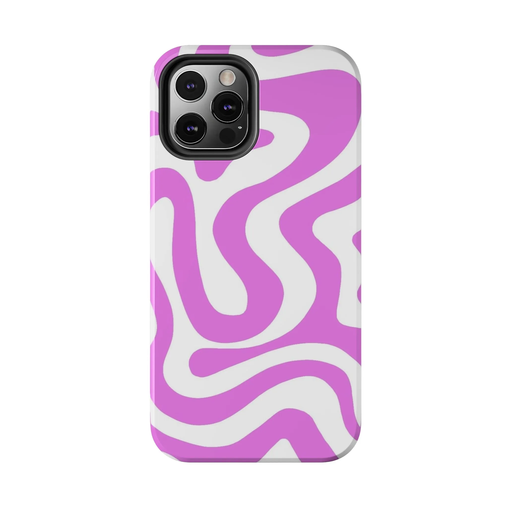 Lilac Swirl Fusion Tough iPhone Cases