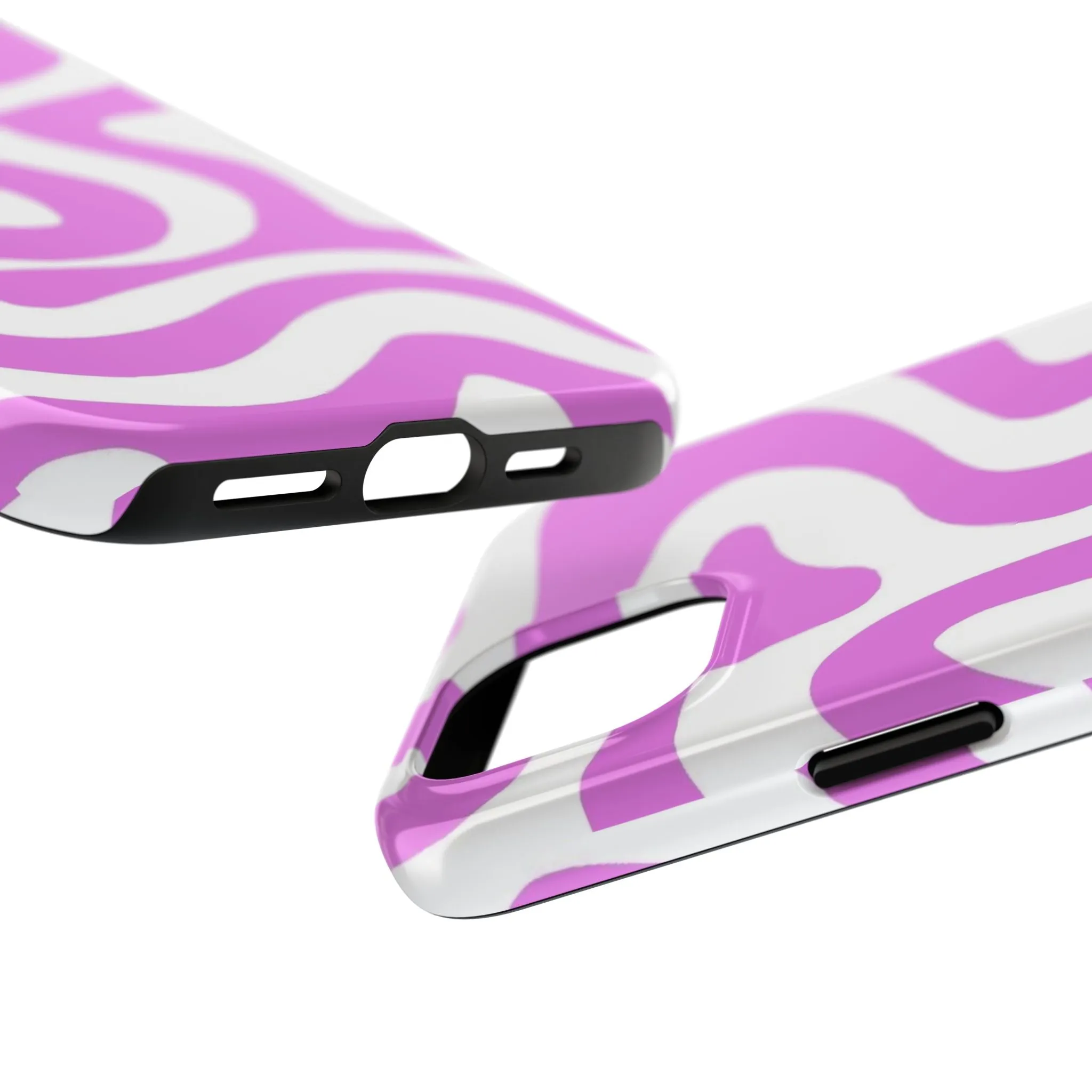 Lilac Swirl Fusion Tough iPhone Cases