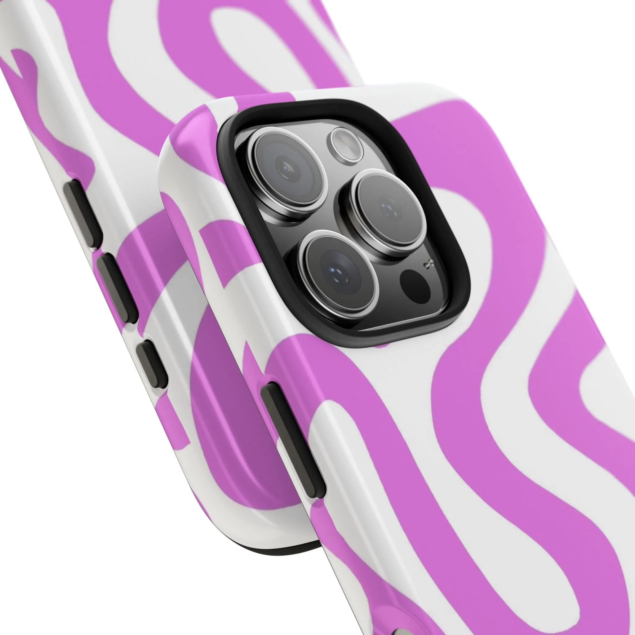 Lilac Swirl Fusion Tough iPhone Cases