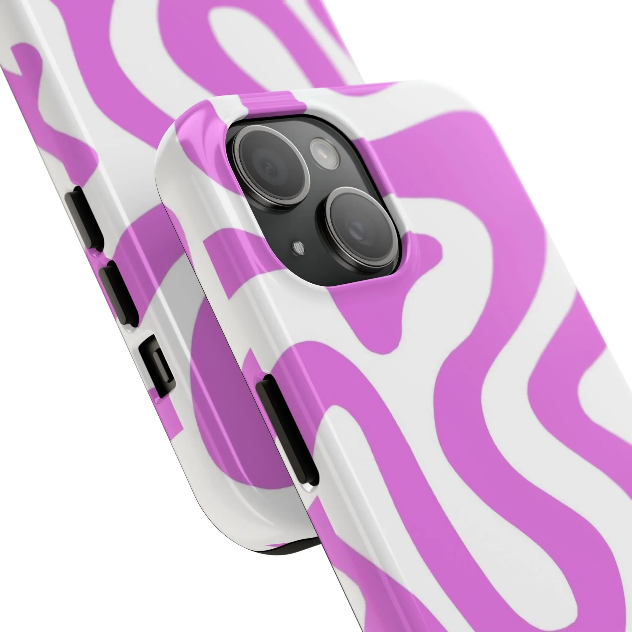 Lilac Swirl Fusion Tough iPhone Cases