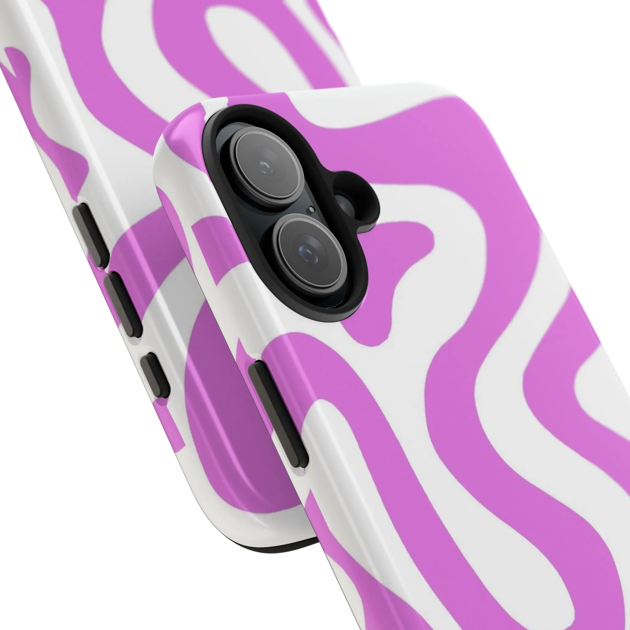 Lilac Swirl Fusion Tough iPhone Cases