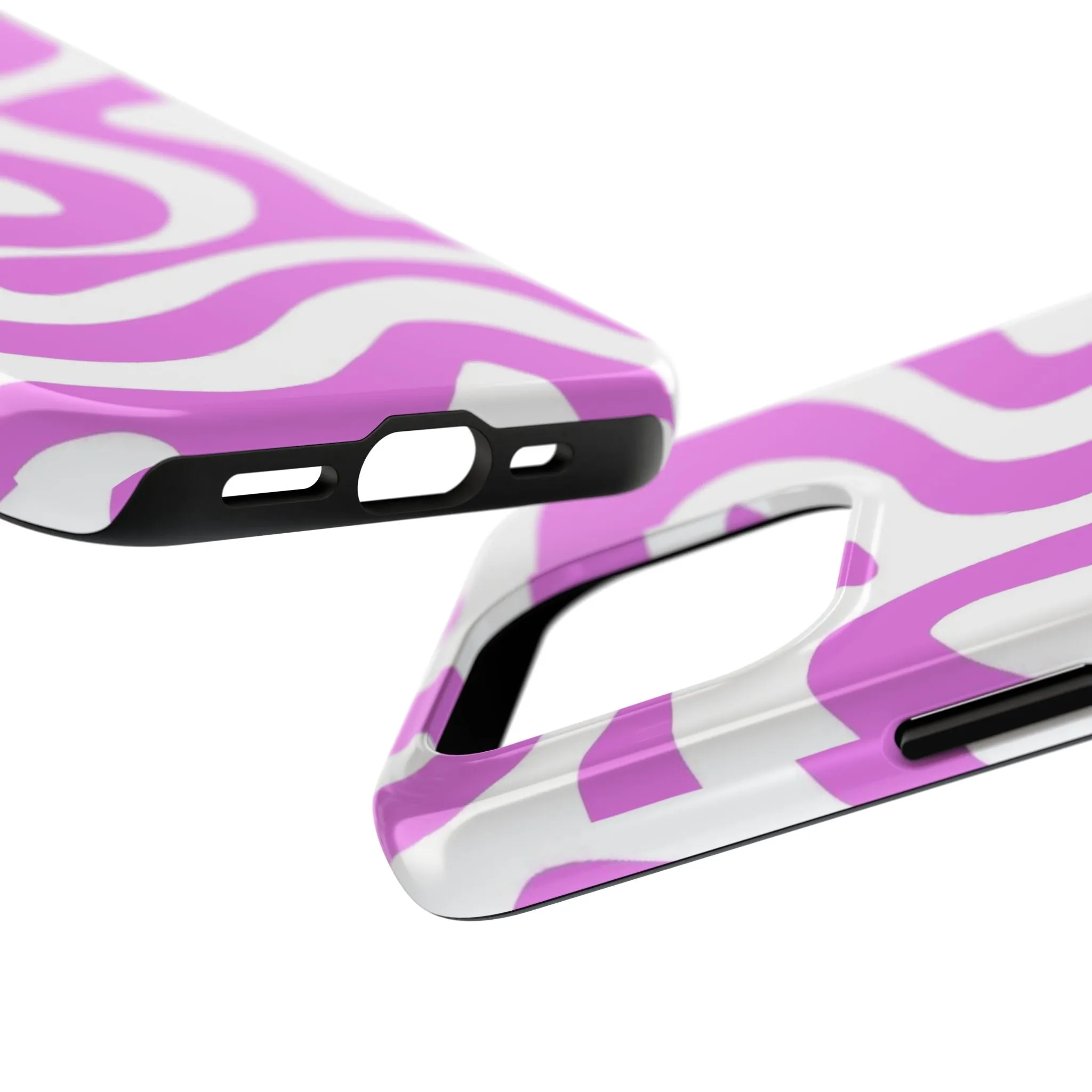 Lilac Swirl Fusion Tough iPhone Cases