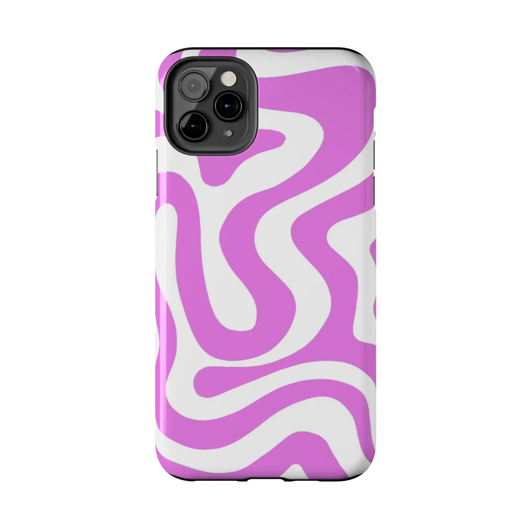 Lilac Swirl Fusion Tough iPhone Cases