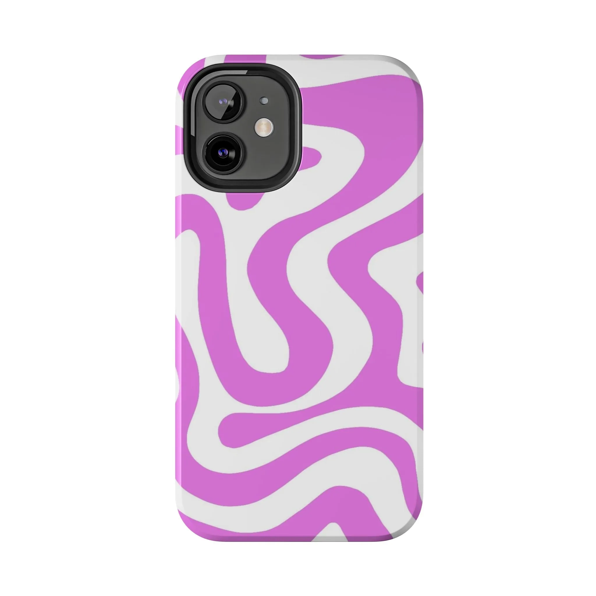 Lilac Swirl Fusion Tough iPhone Cases