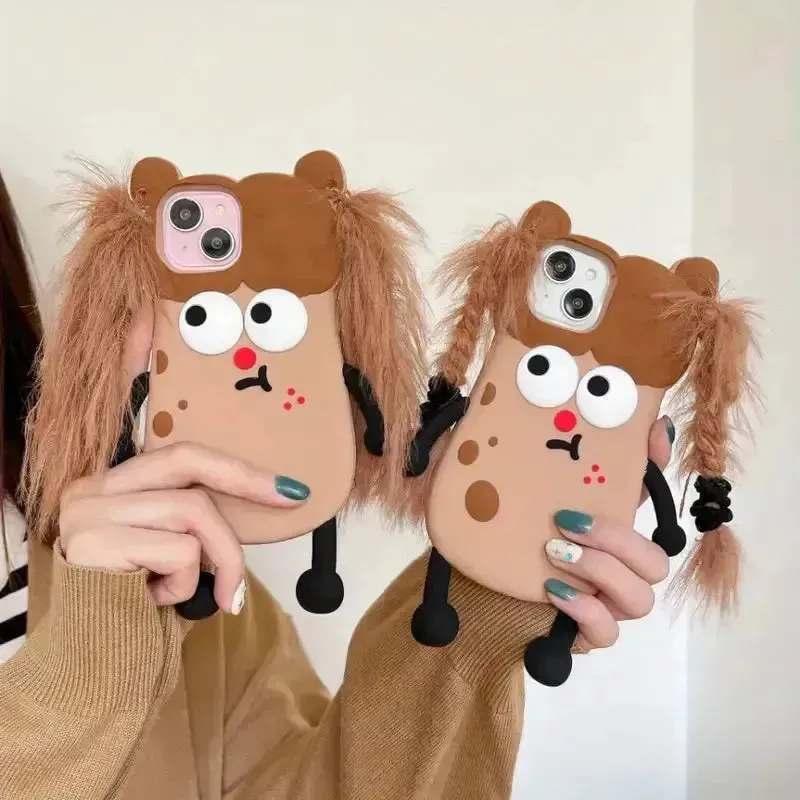 Long Haired Potato Girl Phone Case (For iPhones)