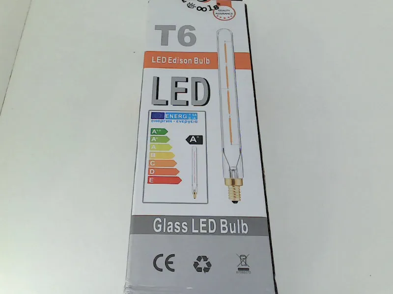 LOOLS T6 Glass LED Edison Bulb Energy Efficient Home Accessory