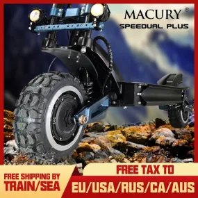 Macury Speedual Plus 11 Inch Dual Motor Electric Scooter ZERO 11X 72V Off-Road E-scooter 110km/h Double Drive ZERO11X Z11X X11