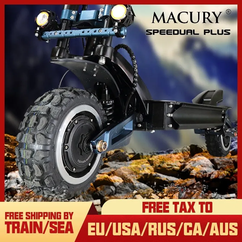 Macury Speedual Plus 11 Inch Dual Motor Electric Scooter ZERO 11X 72V Off-Road E-scooter 110km/h Double Drive ZERO11X Z11X X11