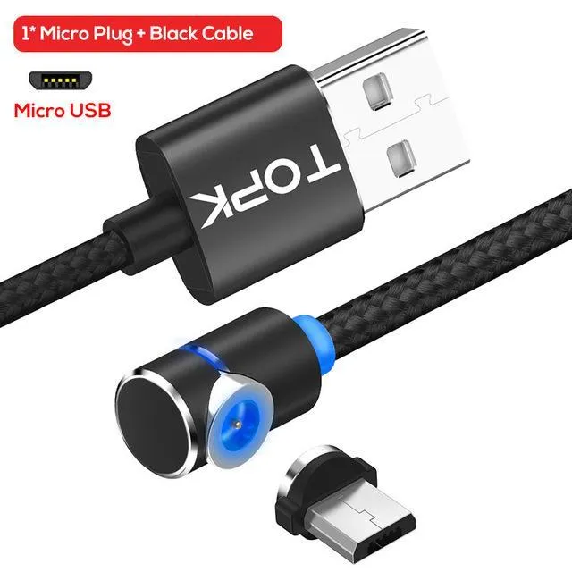 Magnetic Cable Micro Usb Cable 360 Degree Rotate Magnetic Charge Phone Charging Cord Wire