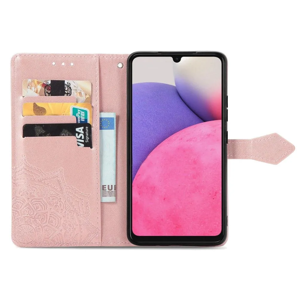 Mandala Samsung Galaxy A73 Flip case - Rose Gold