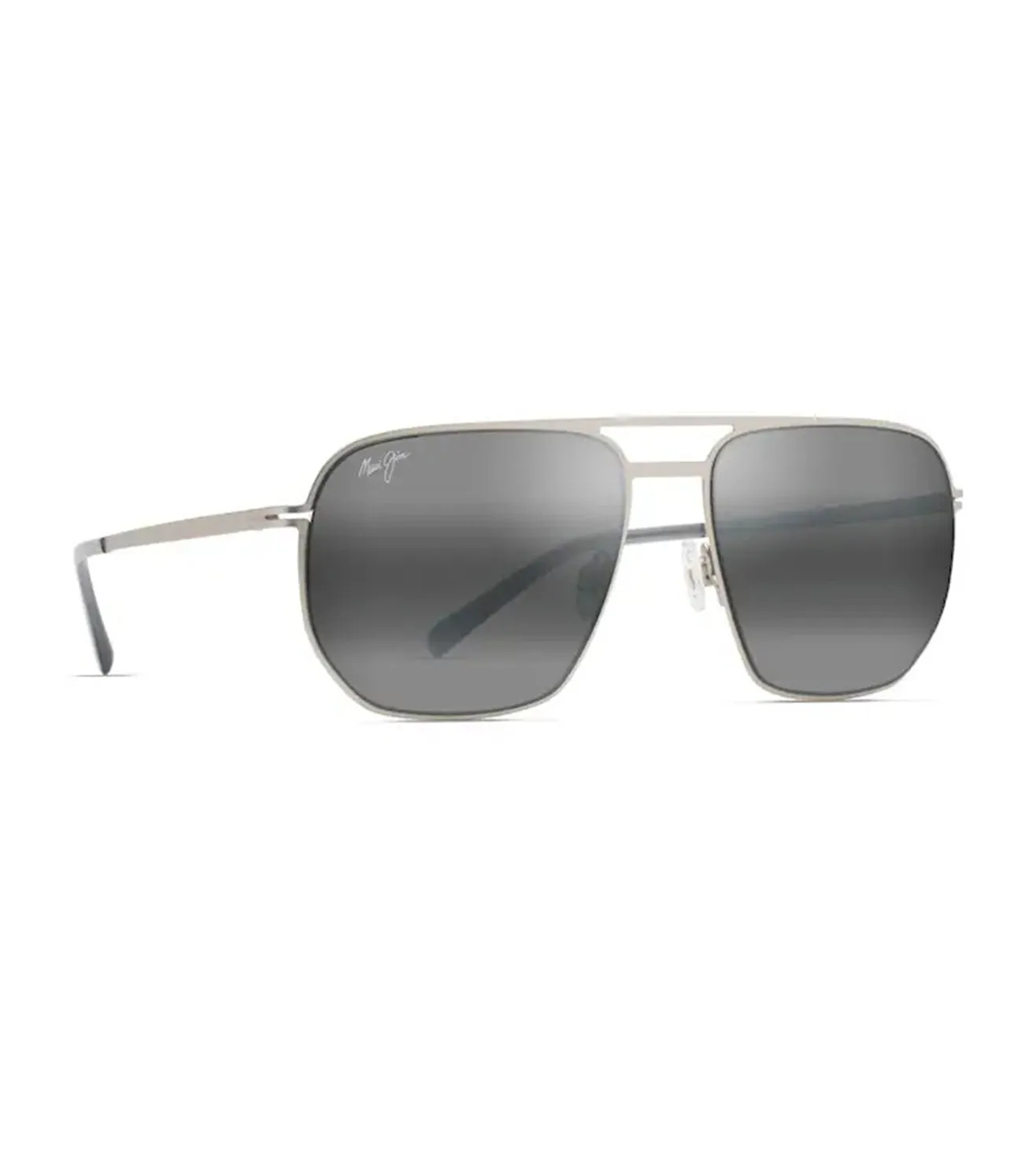 Maui Jim Men's Grey Aviator Sunglasses