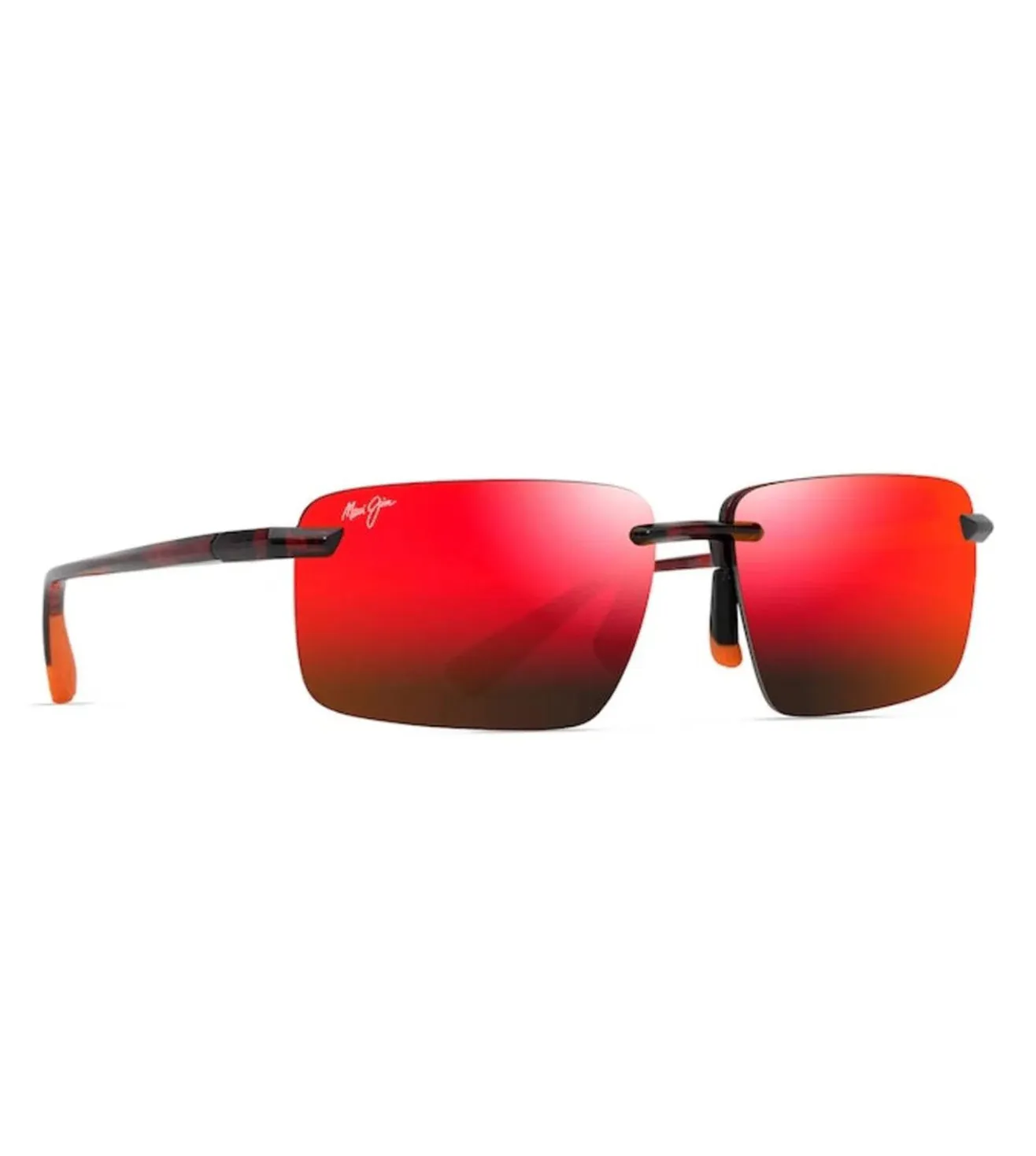 Maui Jim Unisex Red Rectangular Sunglasses