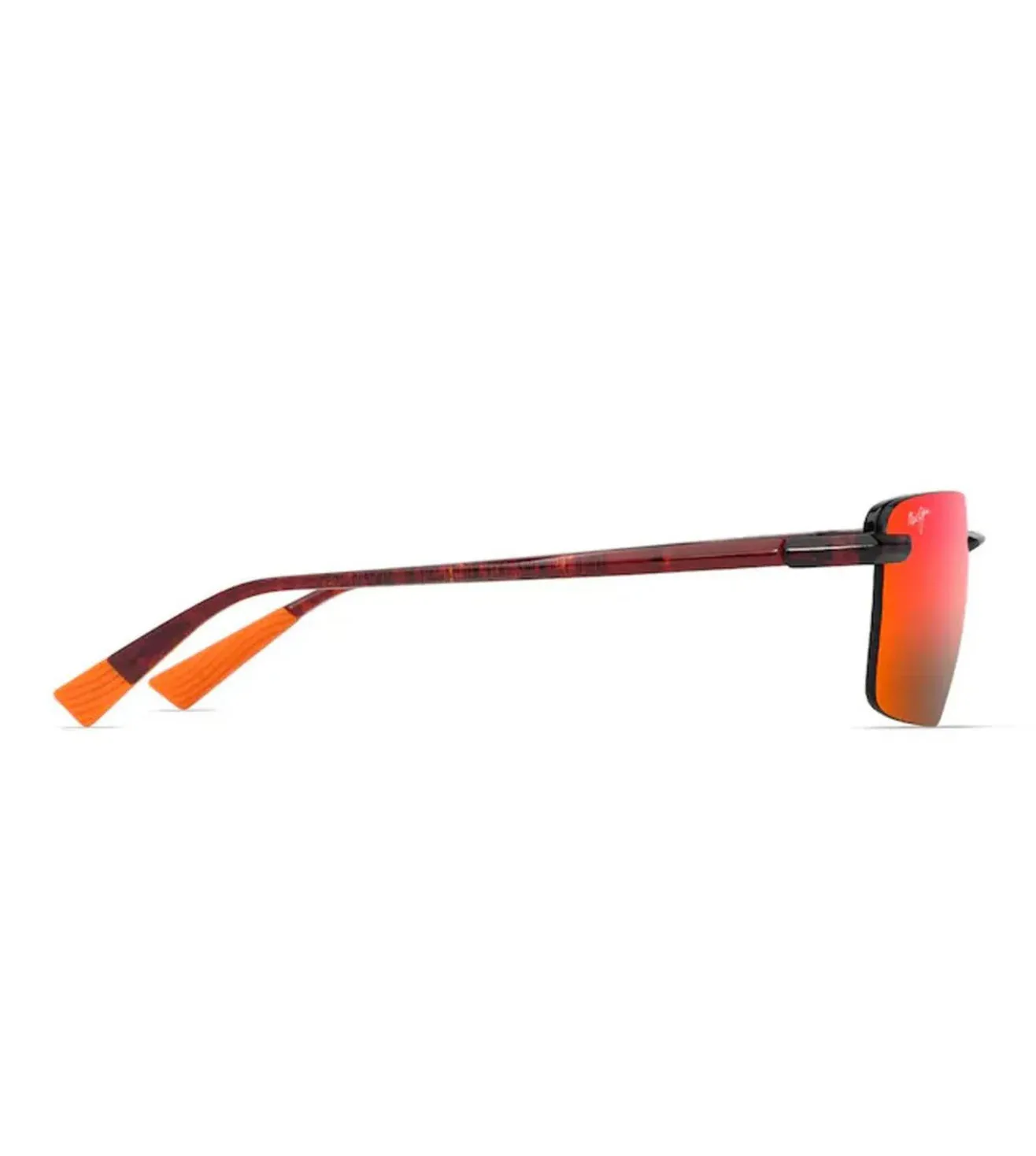 Maui Jim Unisex Red Rectangular Sunglasses