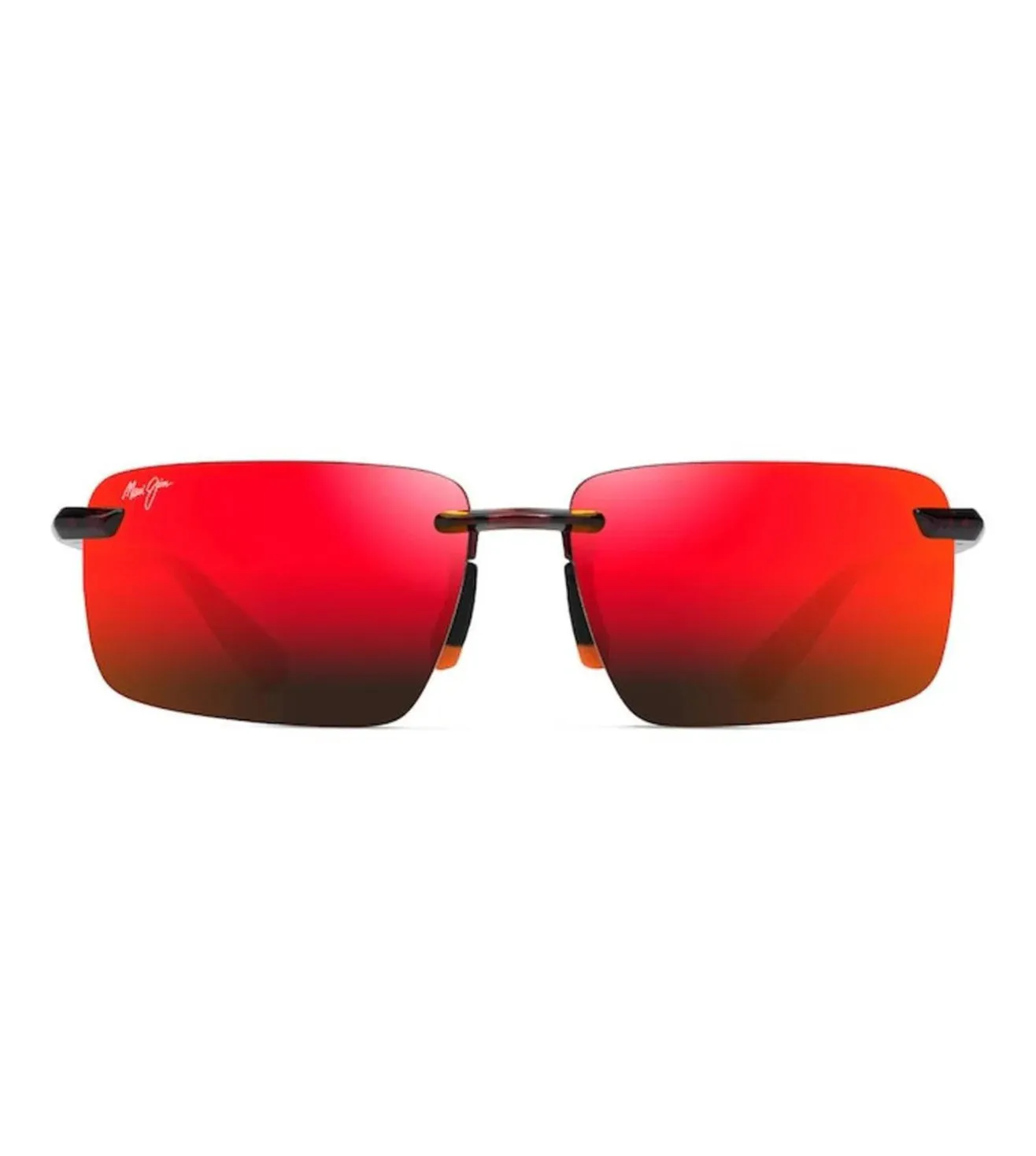 Maui Jim Unisex Red Rectangular Sunglasses