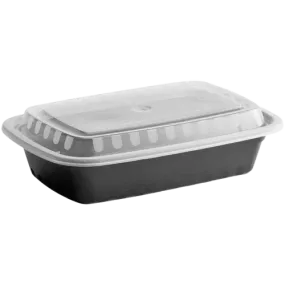 Microwaveable Plastic Container Oblong 24 oz. - 150/Case