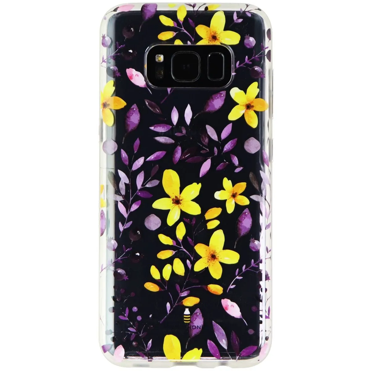 Milk and Honey Hybrid Case Cover Samsung Galaxy S8 - Clear/Purple/Yellow Flowers