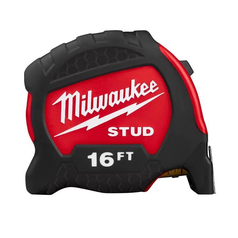 Milwaukee Stud 16 ft. L X 1-5/16 in. W Tape Measure 1 pk