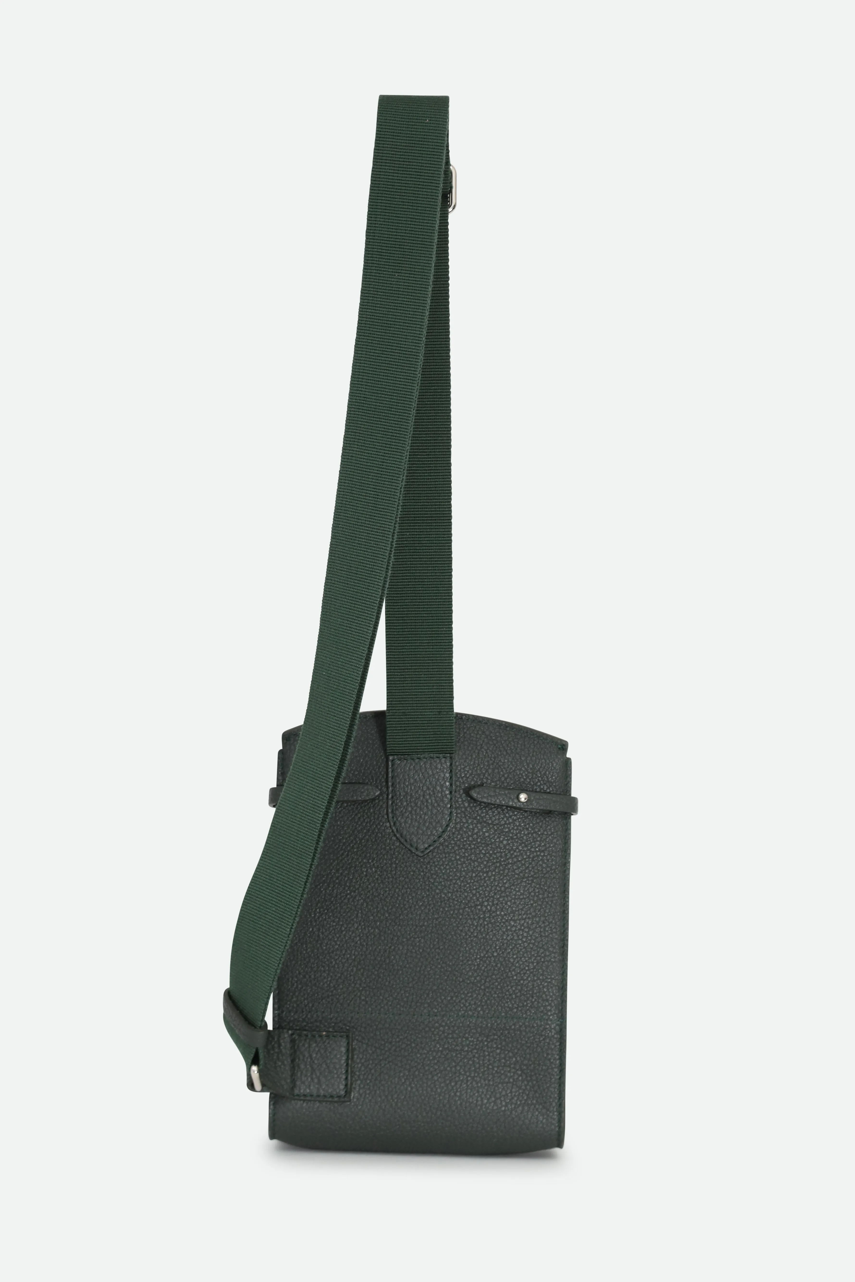 MONZA ITALIAN LEATHER CROSSBODY BAG FOREST