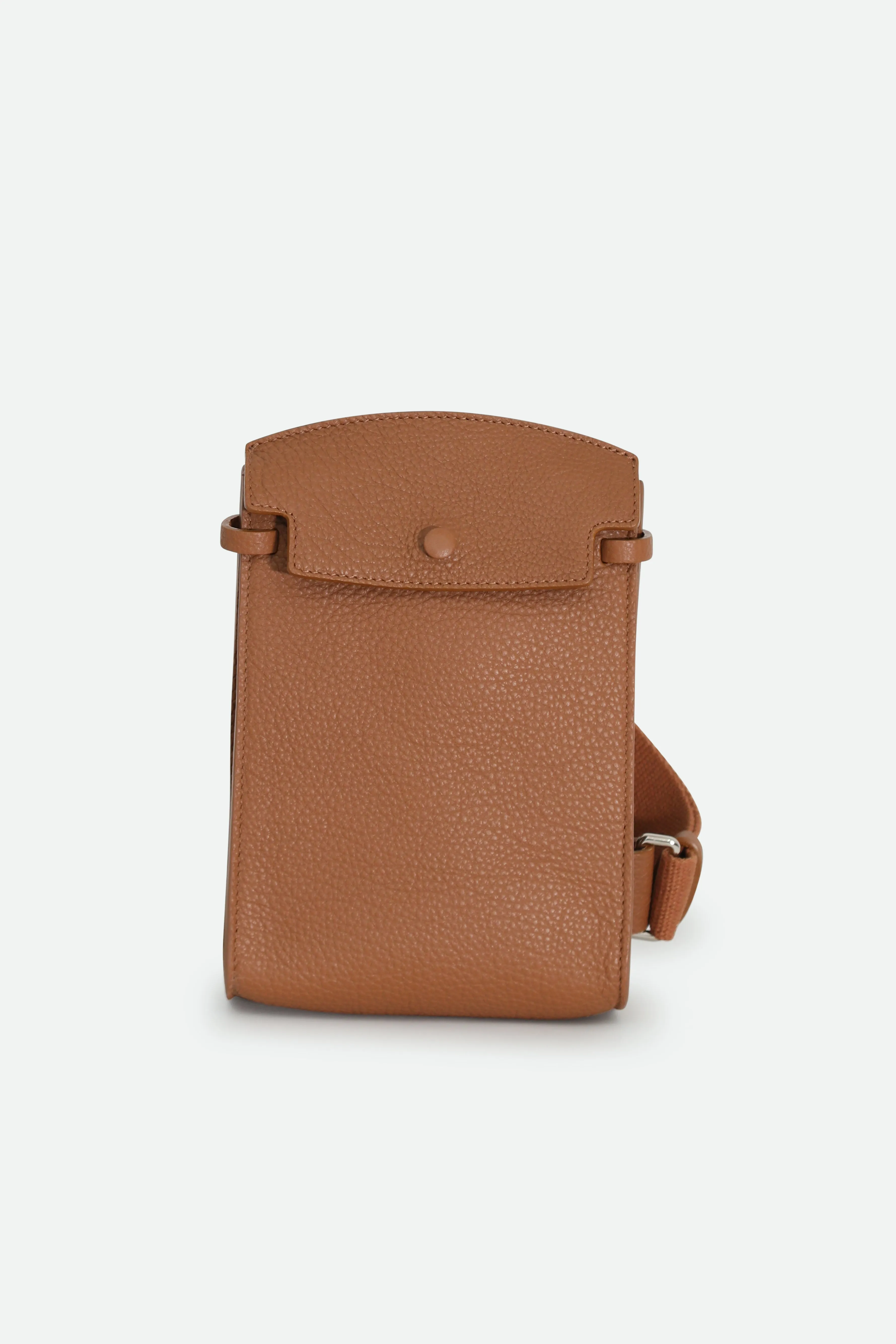 MONZA ITALIAN LEATHER CROSSBODY NATURAL CUOIO