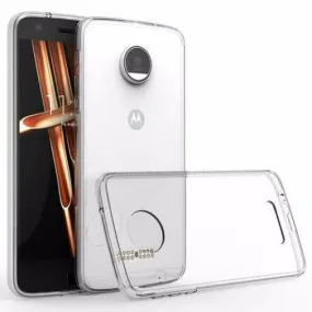 Moto Z Droid Case, Motorola Z Droid Slim Armor EZ Grip Bumper Case - Clear