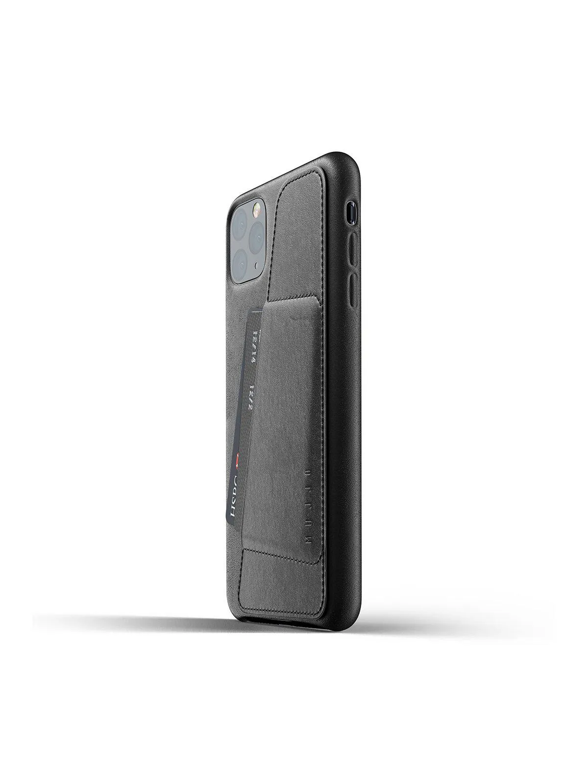 Mujjo Full Leather Wallet Case for iPhone 11 Pro Max Black