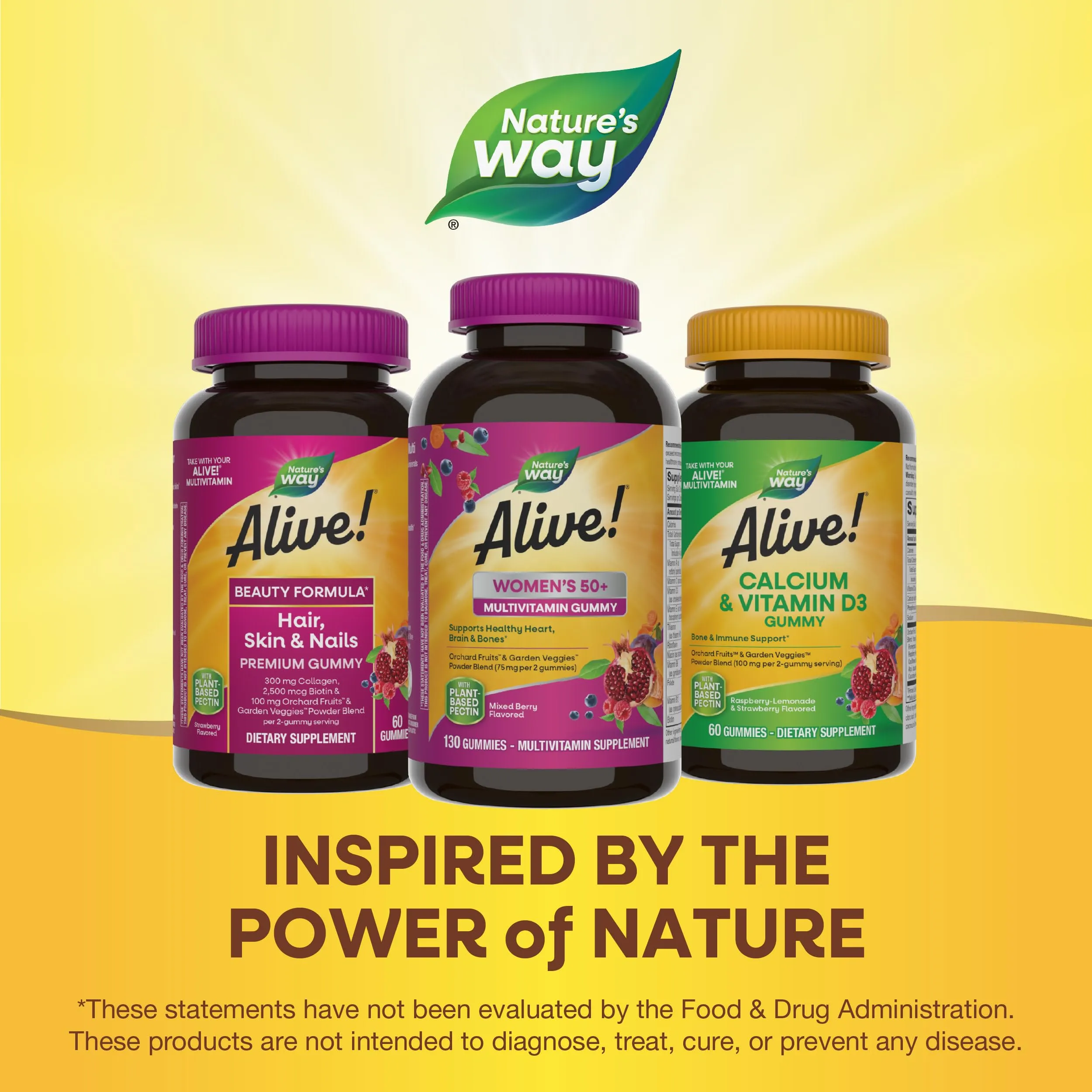 Nature's Way Alive! Women’s 50  Daily Multivitamin Gummies - 130 Count