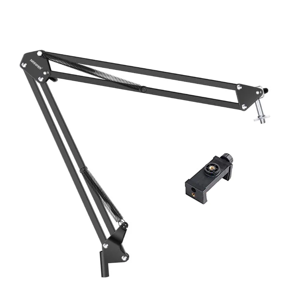 Neewer Adjustable Desktop Boom Arm Clamp And Phone Bracket Kit