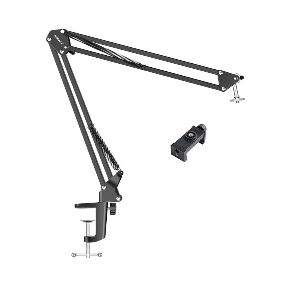 Neewer Adjustable Desktop Boom Arm Clamp And Phone Bracket Kit