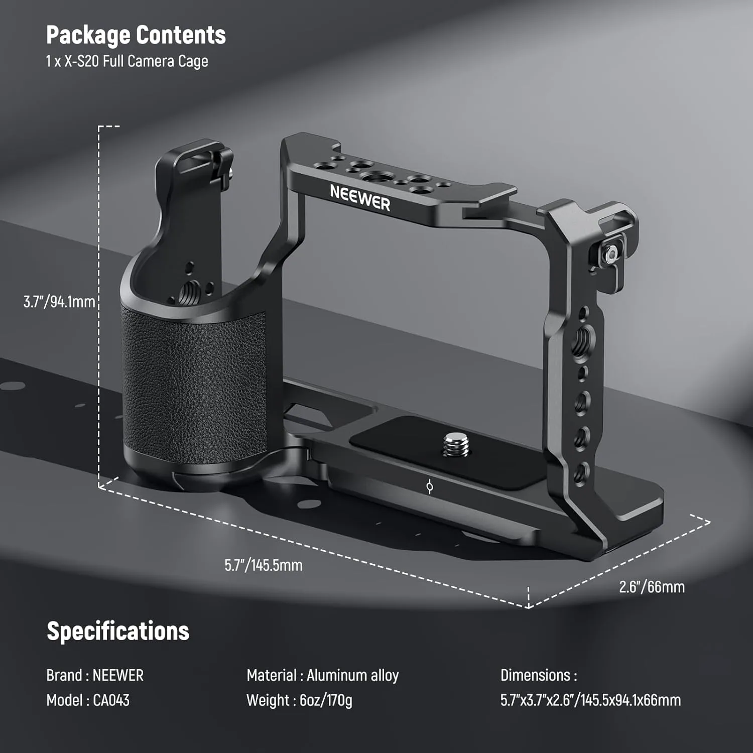 NEEWER CA043 X-S20 Camera Cag For Fujifilm X-S20