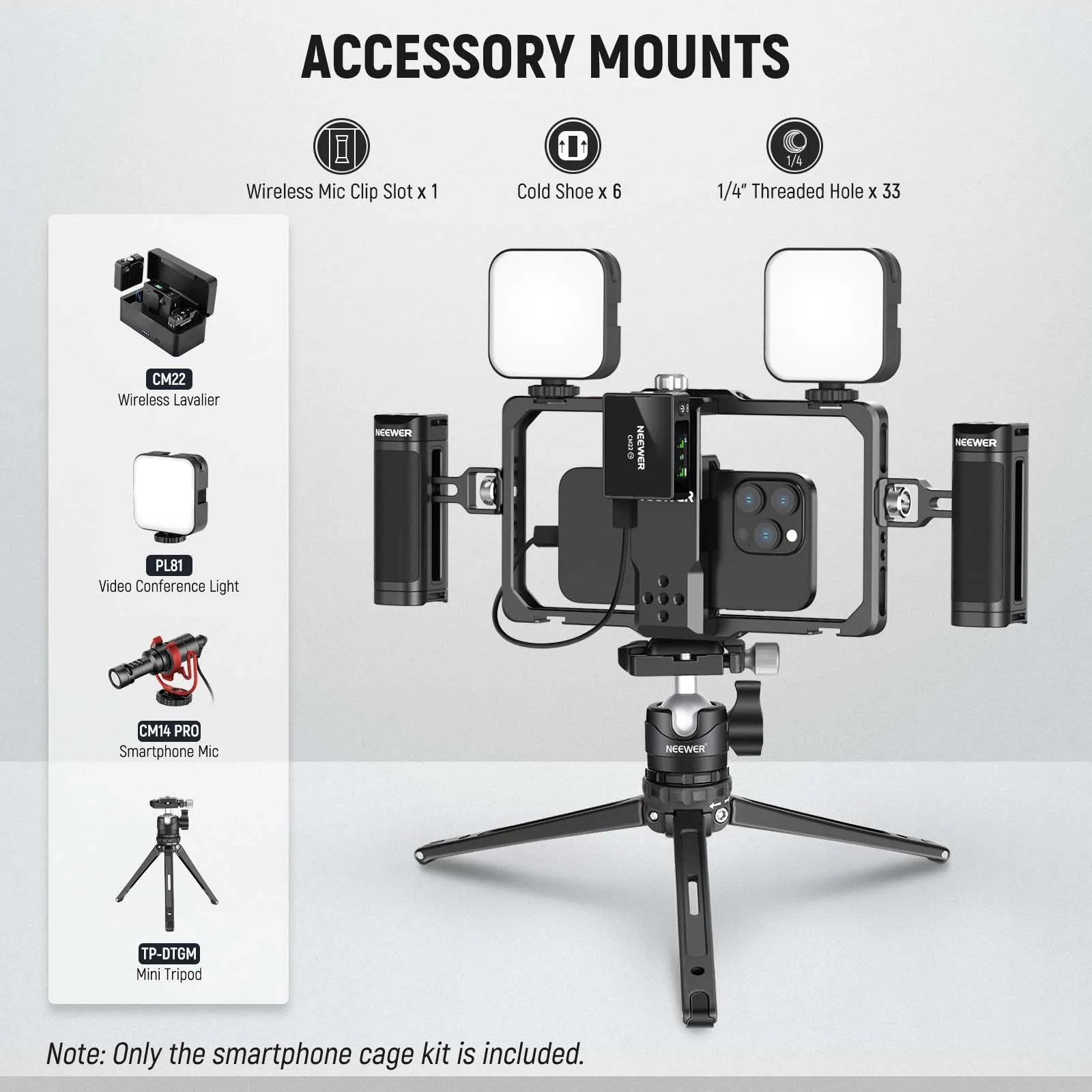 NEEWER PA009S Smartphone Video Rig