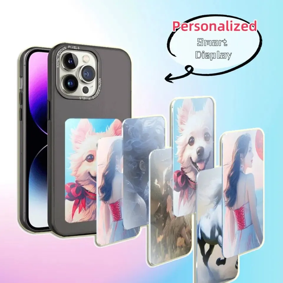 New Designer Luxury Phone Case E-ink Screen Phone Case Unlimited Screen Projection Personalized Phone Cover Battery Free New Designer Luxury Phone Case