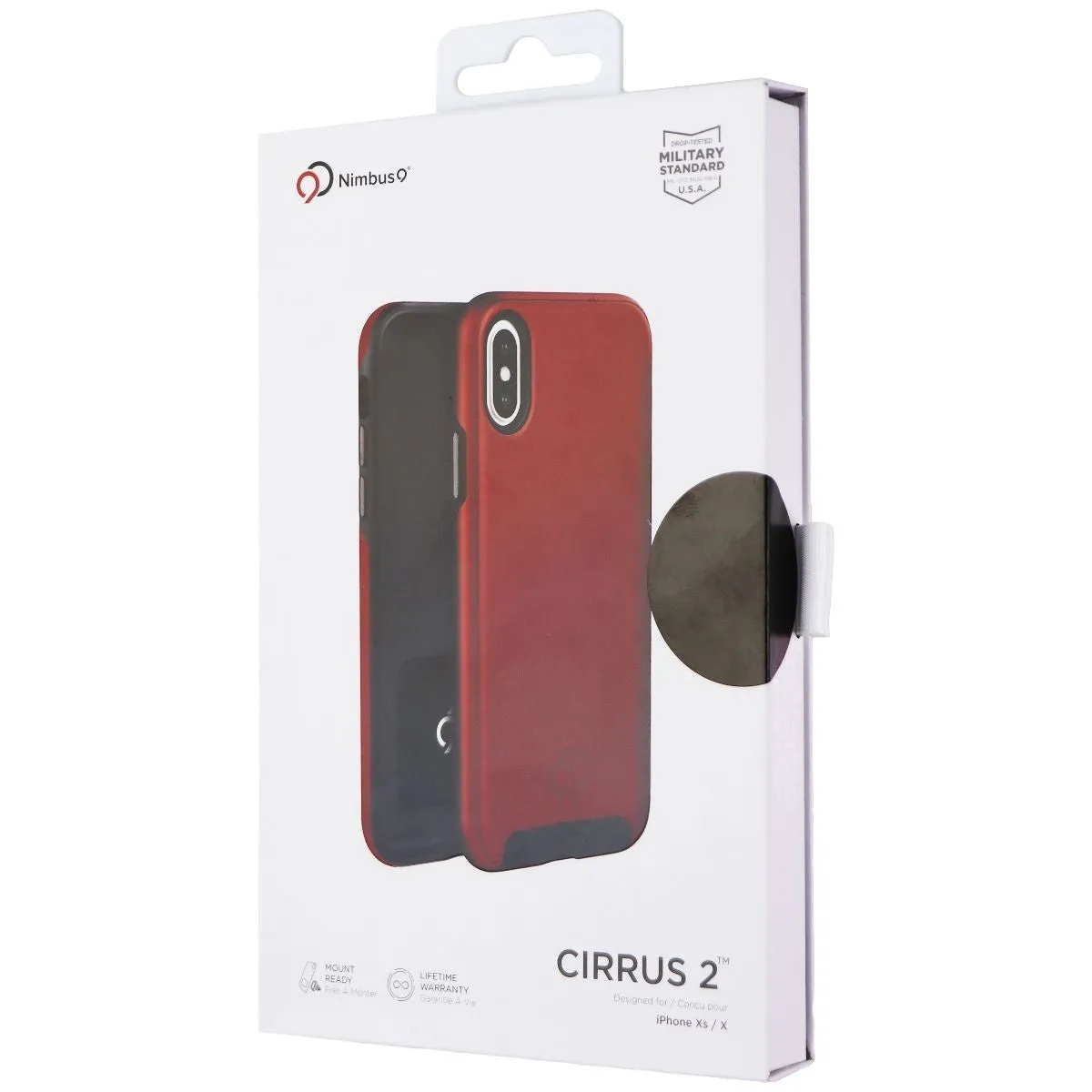 Nimbus9 Cirrus 2 Series Dual Layer Case for Apple iPhone Xs/X - Red