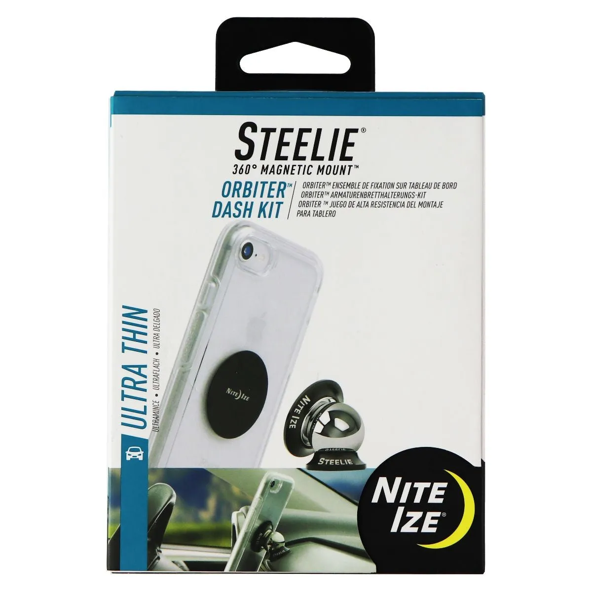 Nite Ize Steelie Orbiter Dash Mount Kit Magnetic Cell Phone Holder for Car Dash