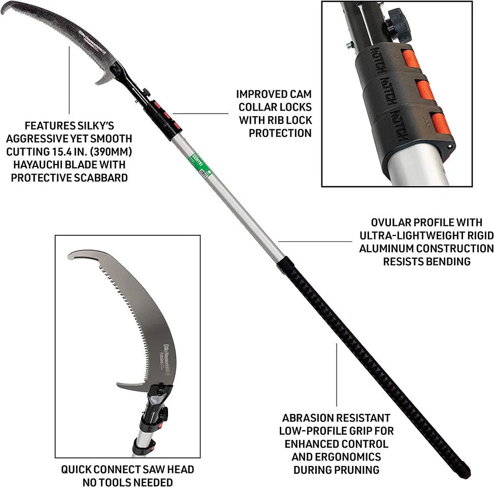 Notch - 4177-39 - Sentei 21' 4-Extension Pole Saw w/ 15.4" Silky Hayauchi Blade