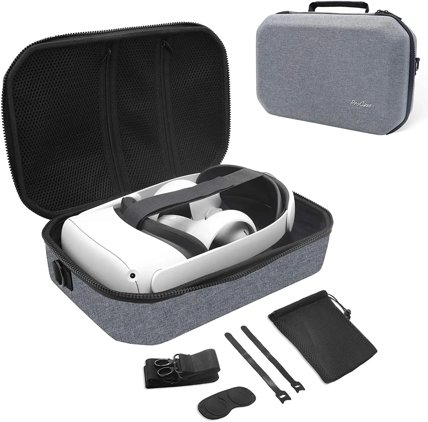 Oculus Quest 2 VR Gaming Headset Hard Travel Case | ProCase